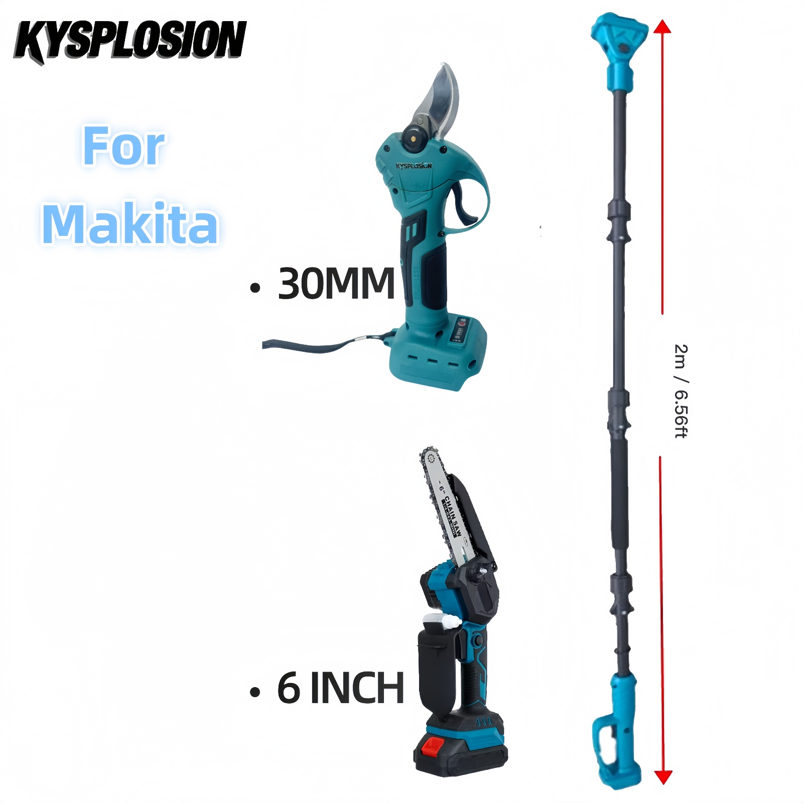 Cordless Electric Pruning Shears 30Mm - Multi-Function Cordless Brushless Electric Pruning Tool