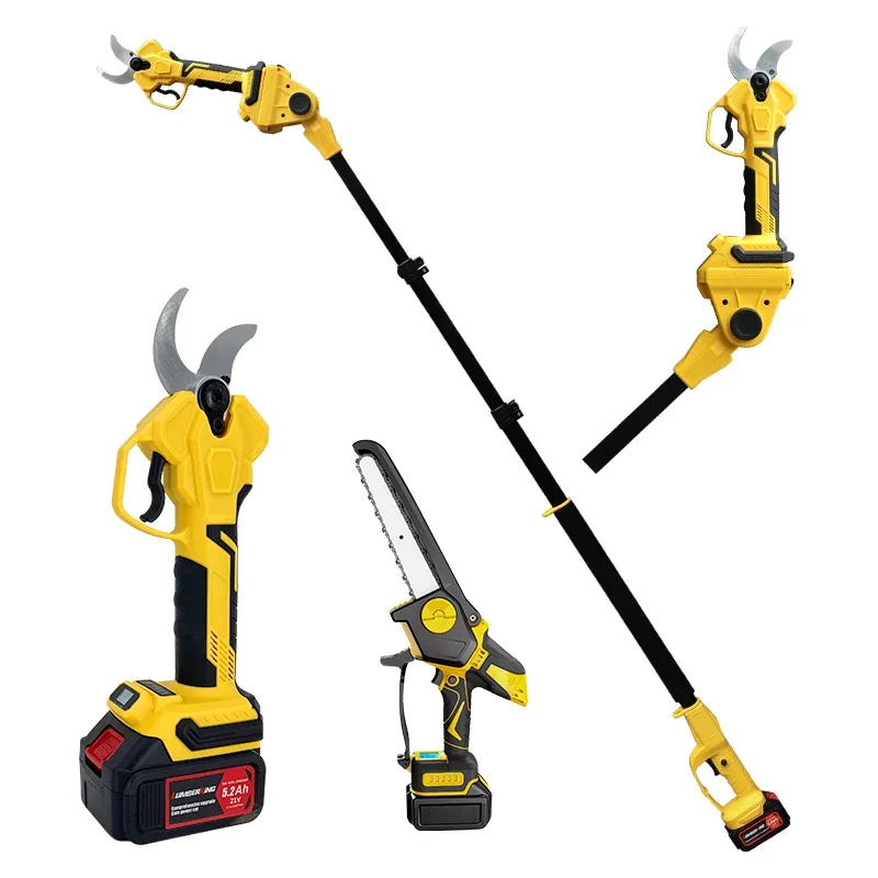 Electric Pruner With Extension Pole - Garden Wireless Electric Pruning Shears 40MM