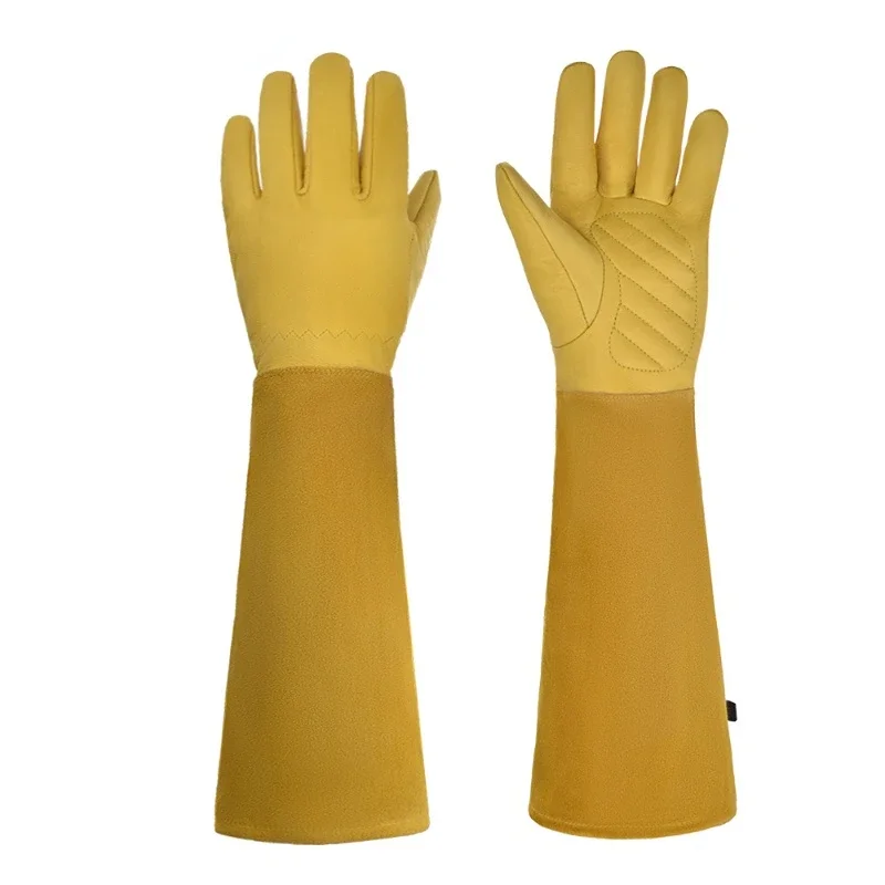 Gardening Gloves Thorn Proof Leather - Rose Pruning Gardening Leather Gloves Beekeeping
