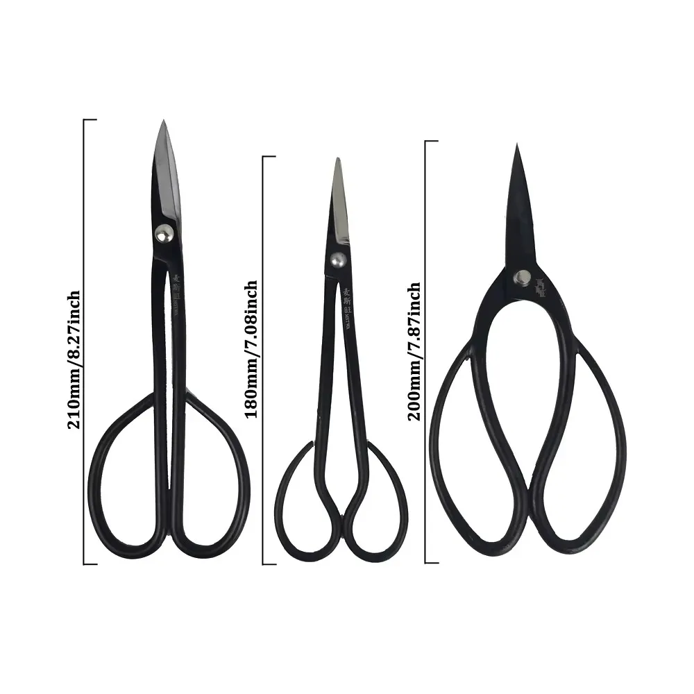 3pcs Bonsai Scissors Set High  - огляд і ціна Bonsai Tool Set Stainless Carbon Steel