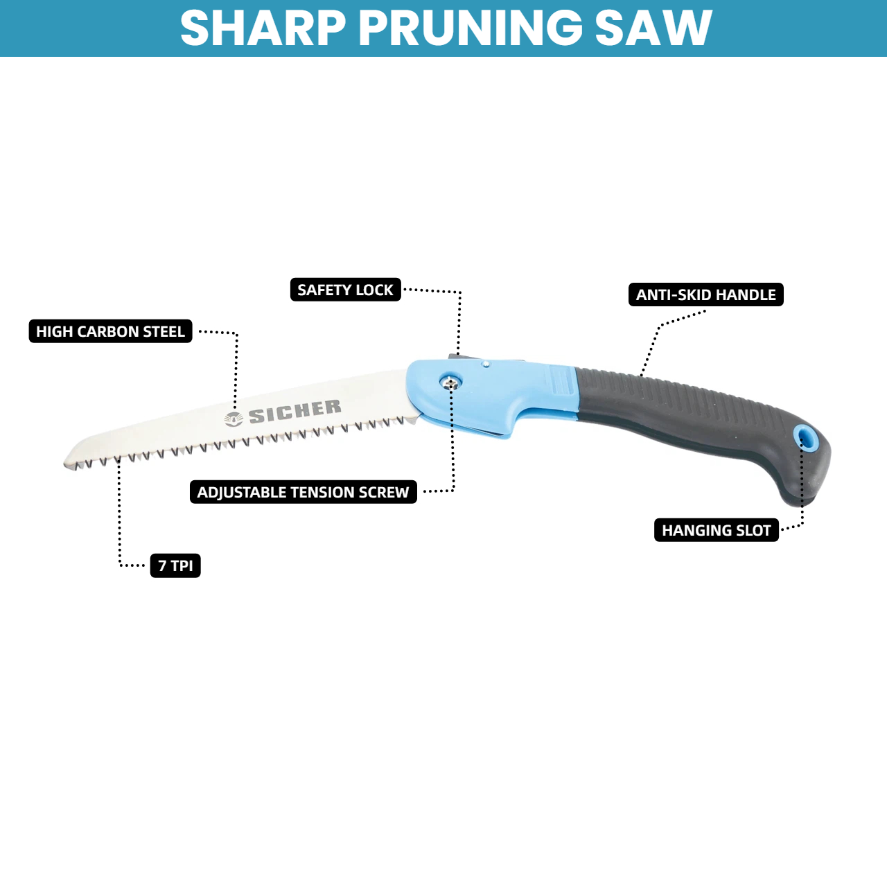 6 Inch Folding Pruning Saw Hig - огляд і ціна Pruning Saw Folding Hand Saw Tree