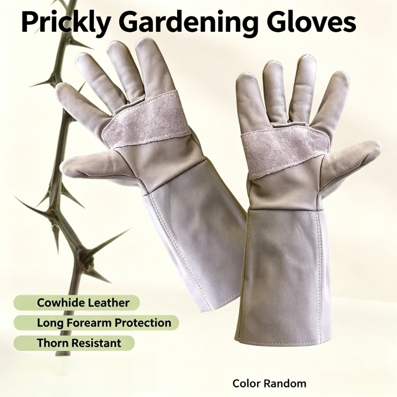 Professional Cowhide Anti Thor - огляд і ціна Gardening Gloves Thorn Proof Leather