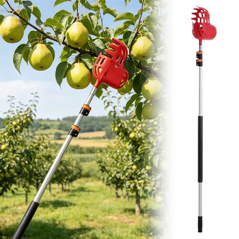 Manual Fruit Picker Telescopic - огляд і ціна Fruit Picker Basket Telescopic Pole