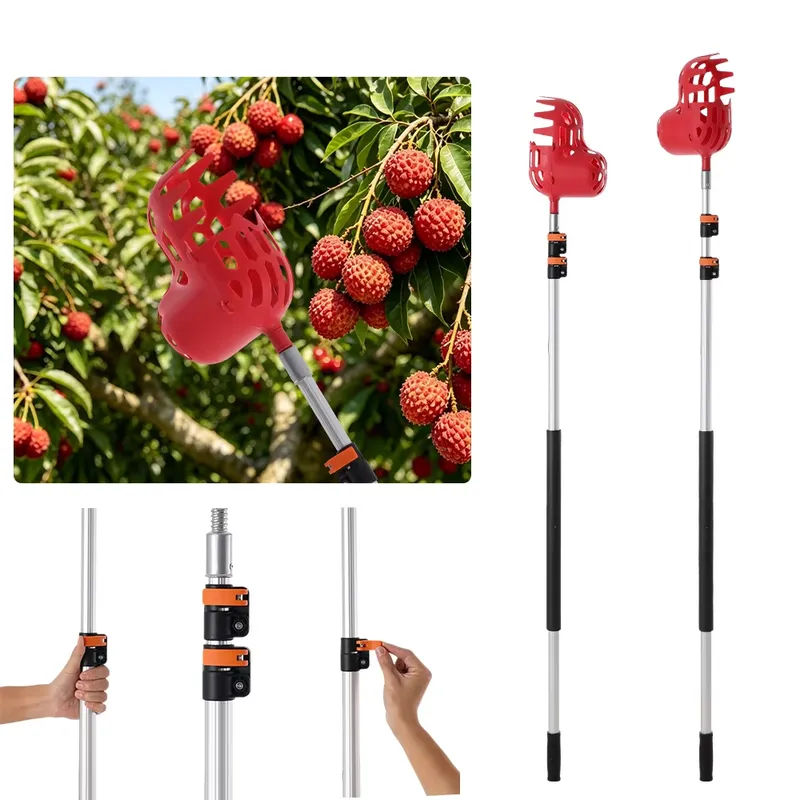Manual Fruit Picker Telescopic - огляд і ціна Fruit Picker Basket Telescopic Pole