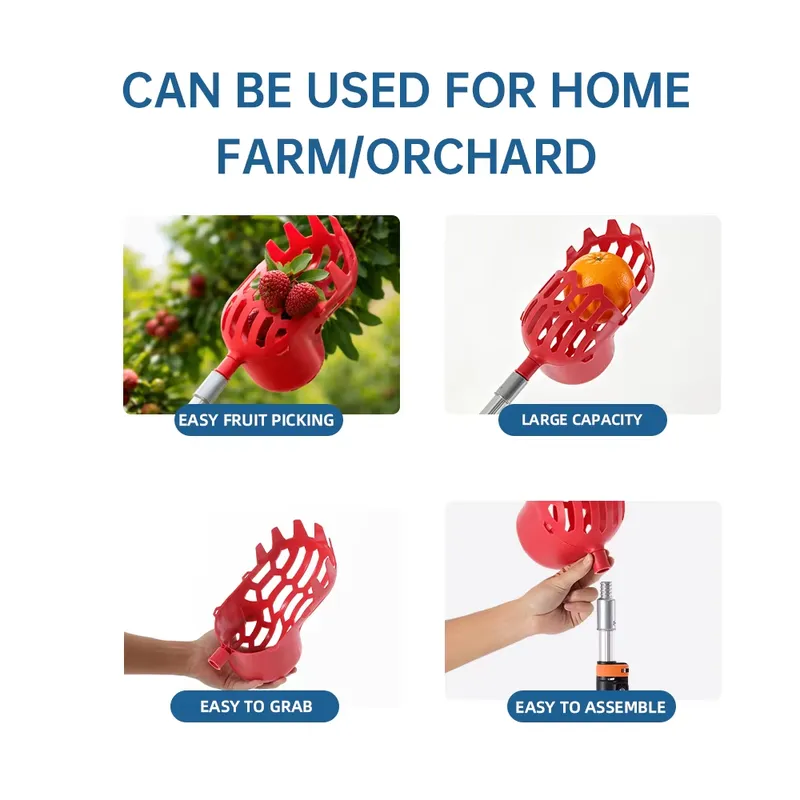 Manual Fruit Picker Telescopic - огляд і ціна Fruit Picker Basket Telescopic Pole