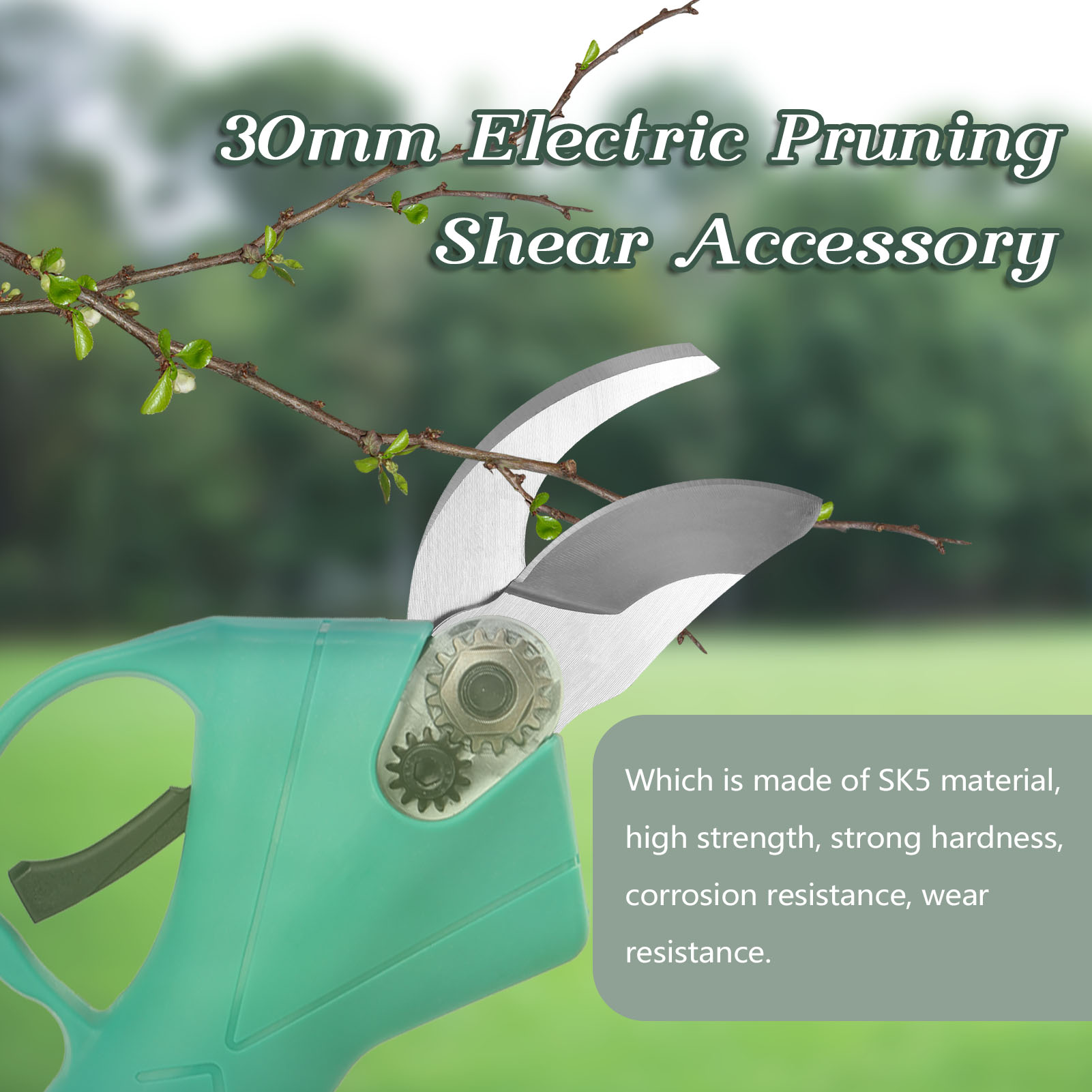 30 mm SK5 Alloy Steel Titanium - огляд і ціна Cordless Electric Pruning Shears 30Mm