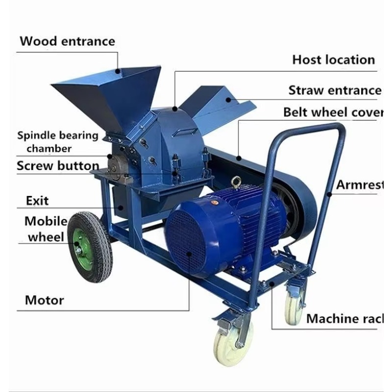 Commercial  Wood Chipper Machi - огляд і ціна Garden Branch Shredder Wood Chipper