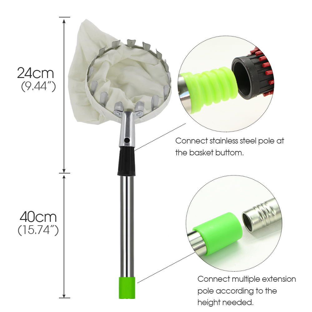 Garden Basket Fruit Picker Hea - огляд і ціна Fruit Picker Basket Telescopic Pole