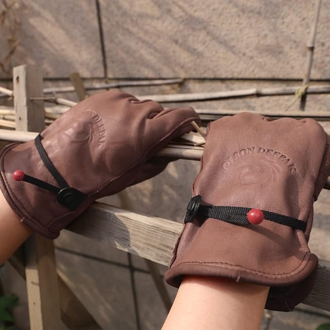 Cowhide Leather Gloves for Men - огляд і ціна Gardening Gloves Thorn Proof Leather
