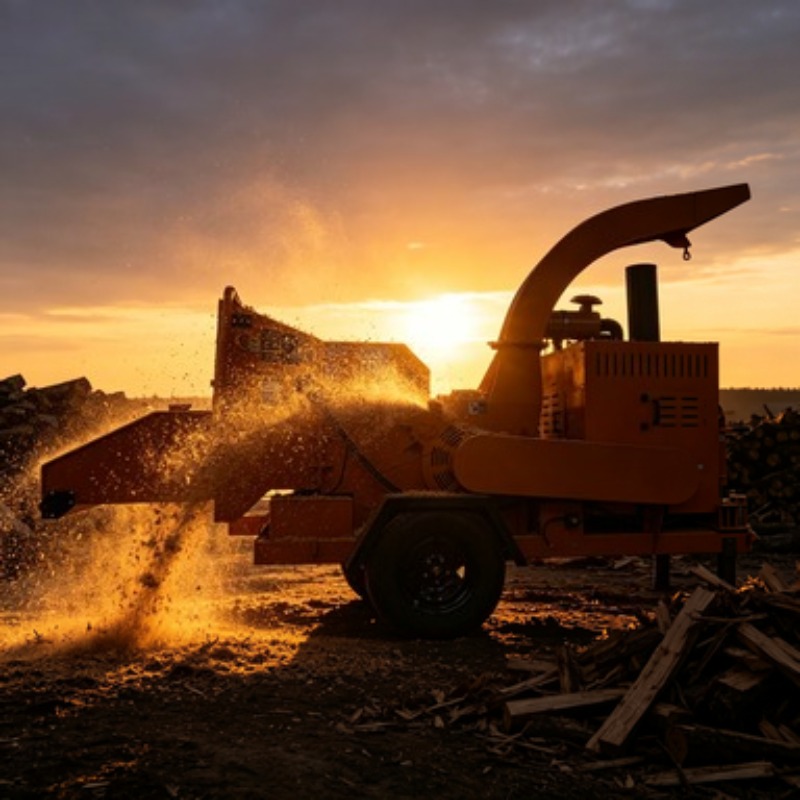 20hp Electric Wood Chipper Mac - огляд і ціна Garden Branch Shredder Wood Chipper