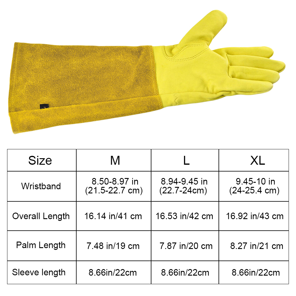 1 Pair Long Thorn Proof Garden - огляд і ціна Gardening Gloves Thorn Proof Leather
