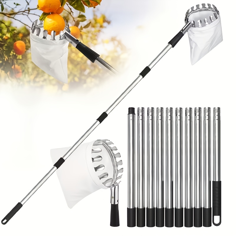 12ft Adjustable Fruit Picker P - огляд і ціна Fruit Picker Basket Telescopic Pole
