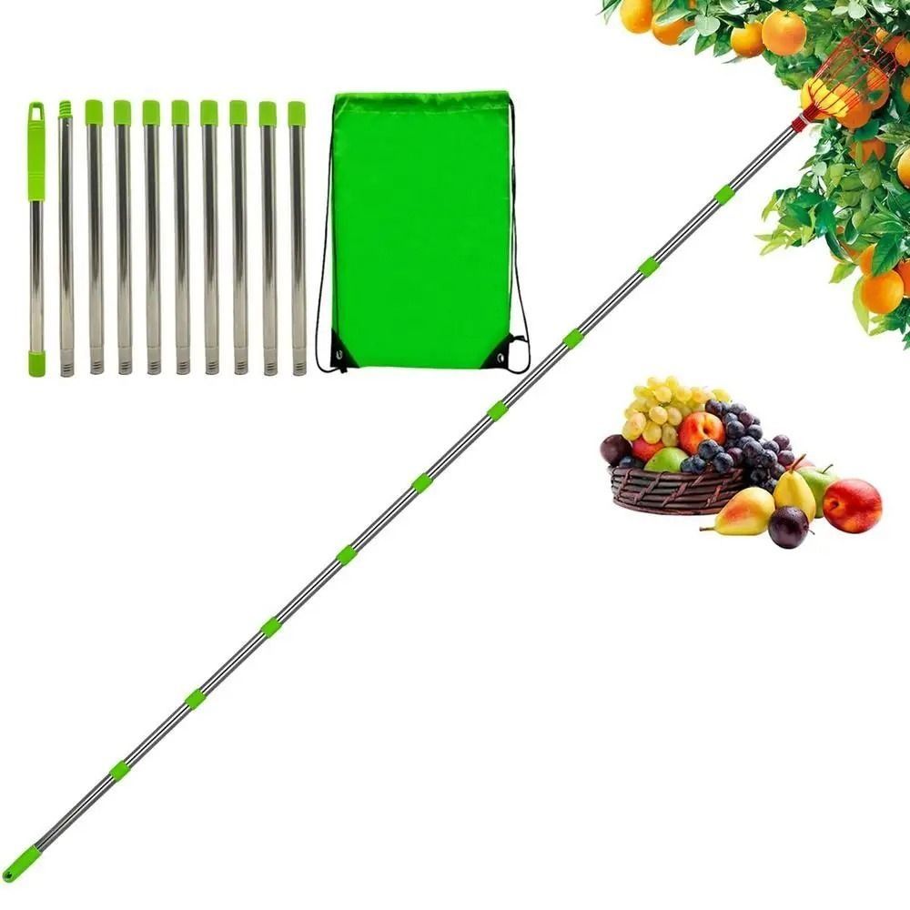 with Basket Fruit Picker Pole  - огляд і ціна Fruit Picker Basket Telescopic Pole