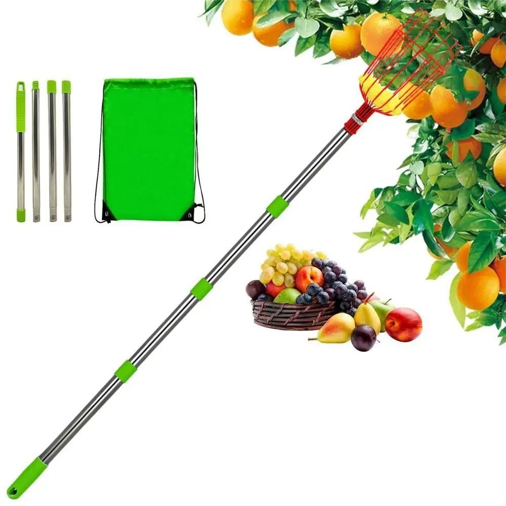 with Basket Fruit Picker Pole  - огляд і ціна Fruit Picker Basket Telescopic Pole