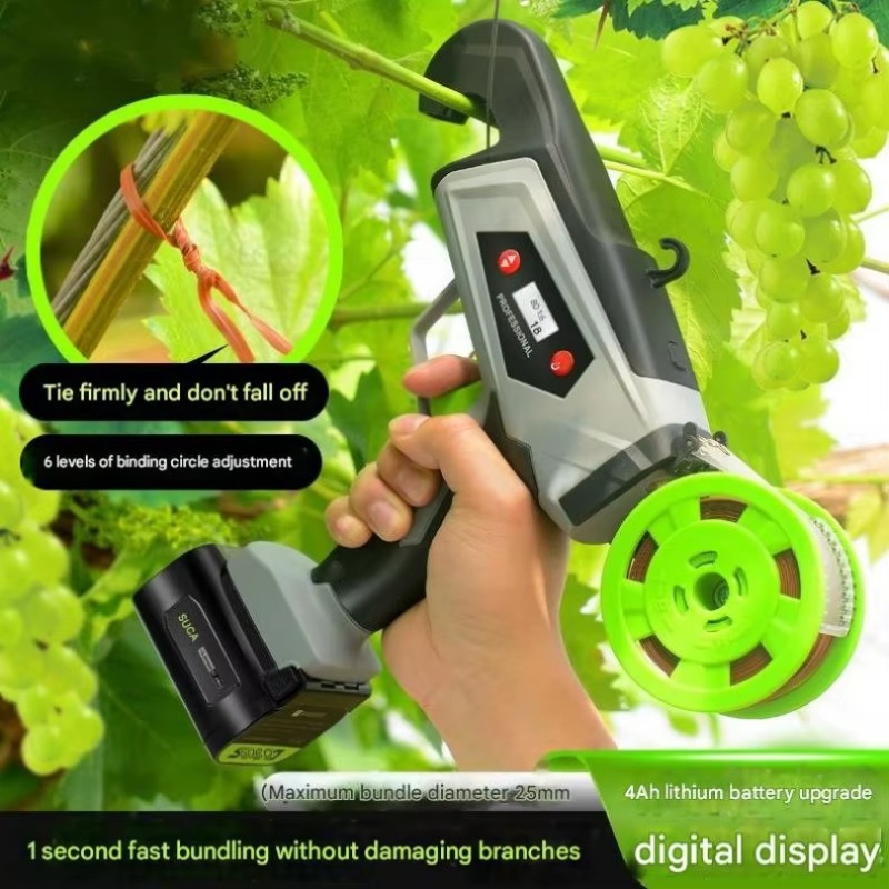 Electric Plant Tying Machine 1 - огляд і ціна Plant Tying Tape Machine Vineyard