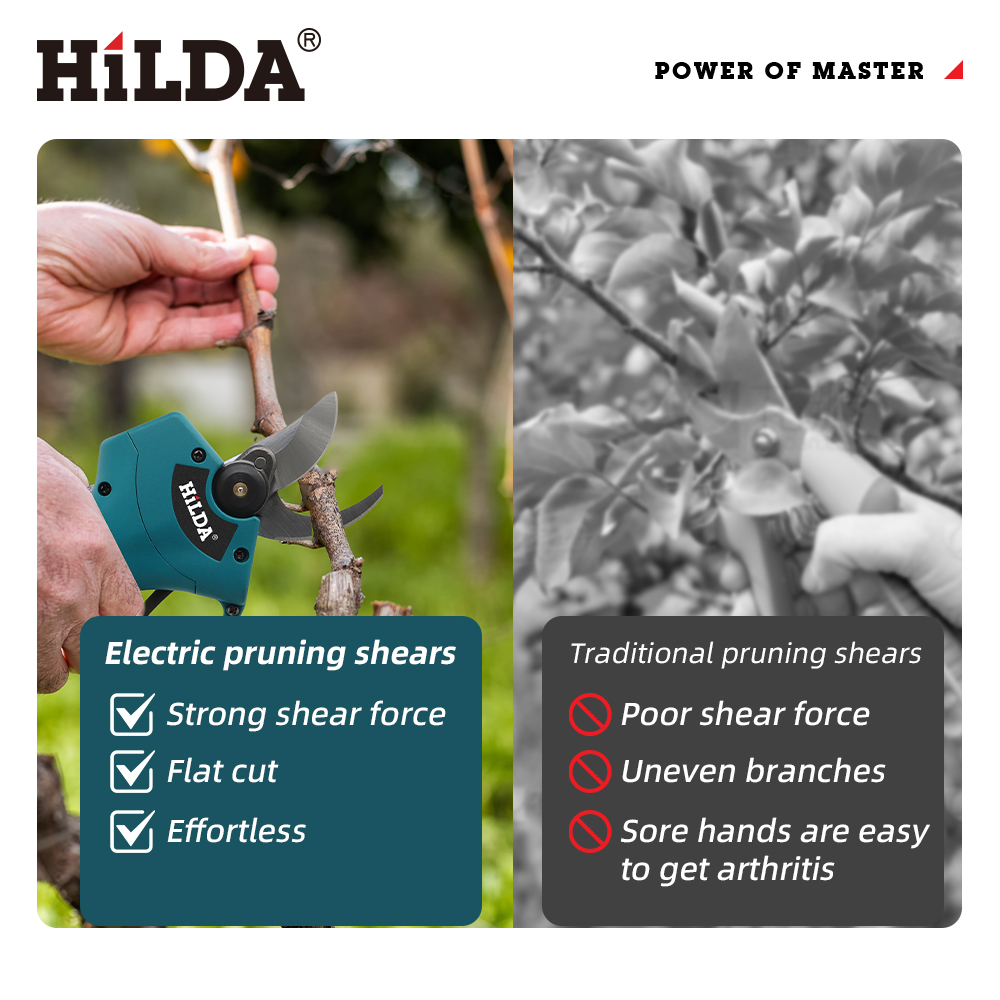 HILDA Brushless Electric Pruni - огляд і ціна Electric Pruning Shears Replacement Blade