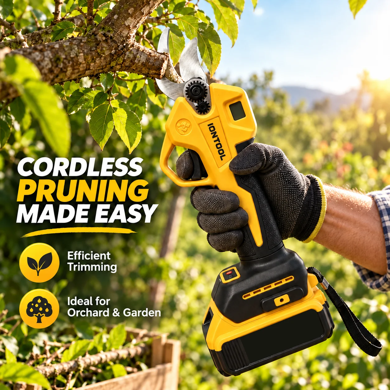 IONTOOL Cordless Electric Prun - огляд і ціна Cordless Electric Pruning Shears 30Mm