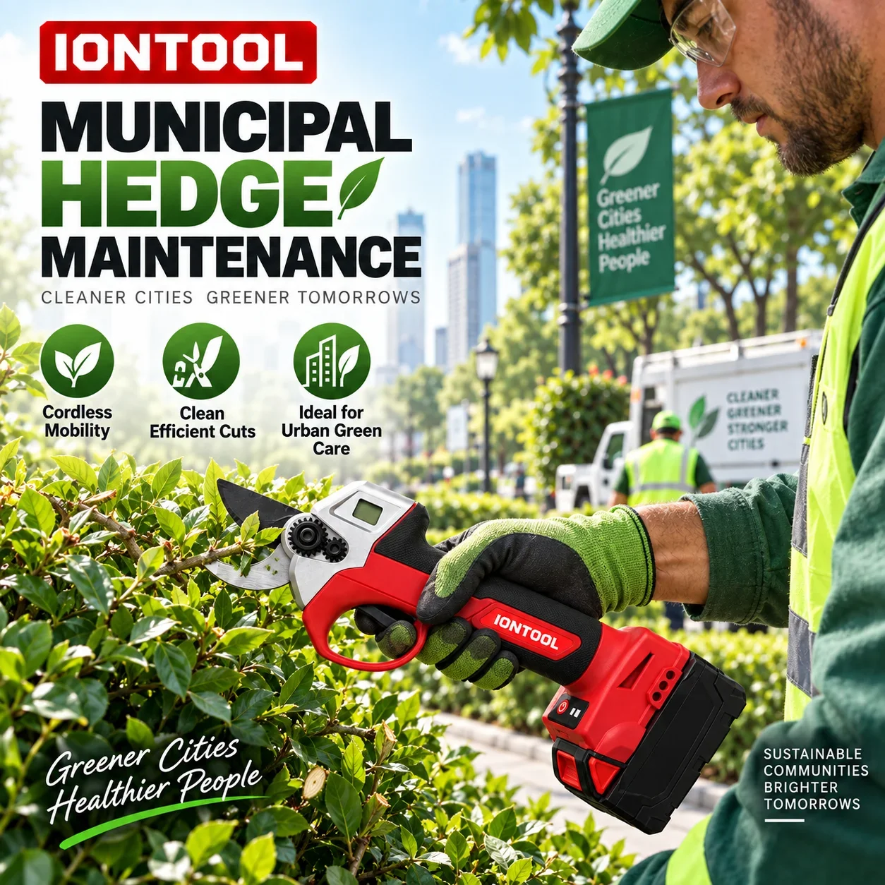 IONTOOL Cordless Electric Prun - огляд і ціна Cordless Electric Pruning Shears 30Mm