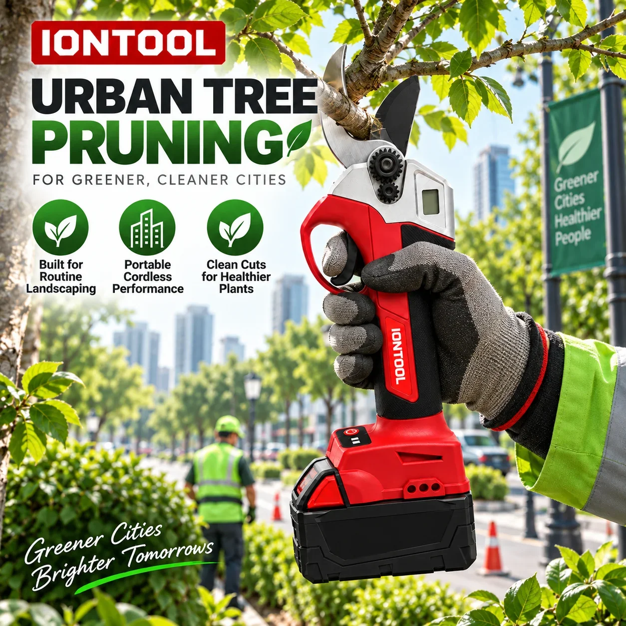 IONTOOL Cordless Electric Prun - огляд і ціна Cordless Electric Pruning Shears 30Mm