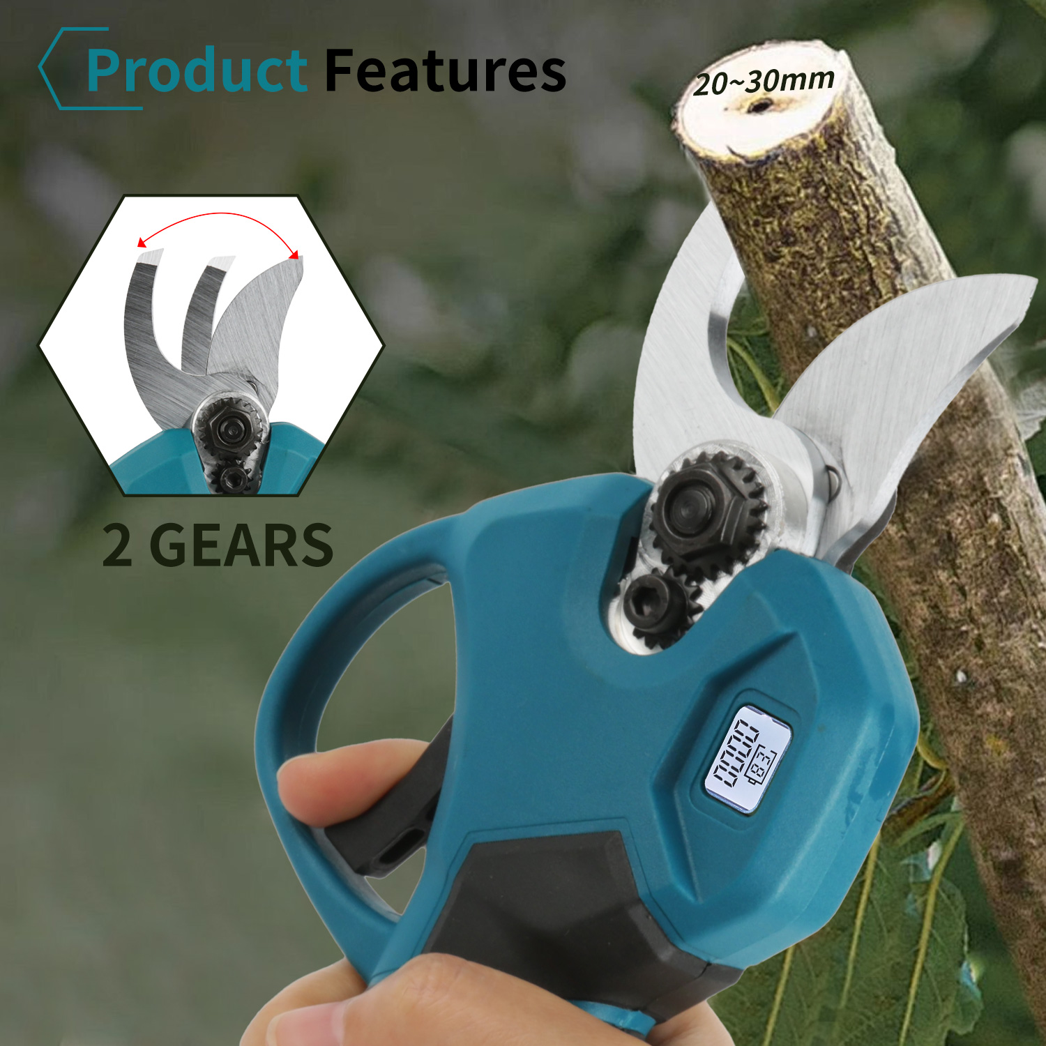 1000W Brushless Electric Pruni - огляд і ціна Cordless Electric Pruning Shears 30Mm