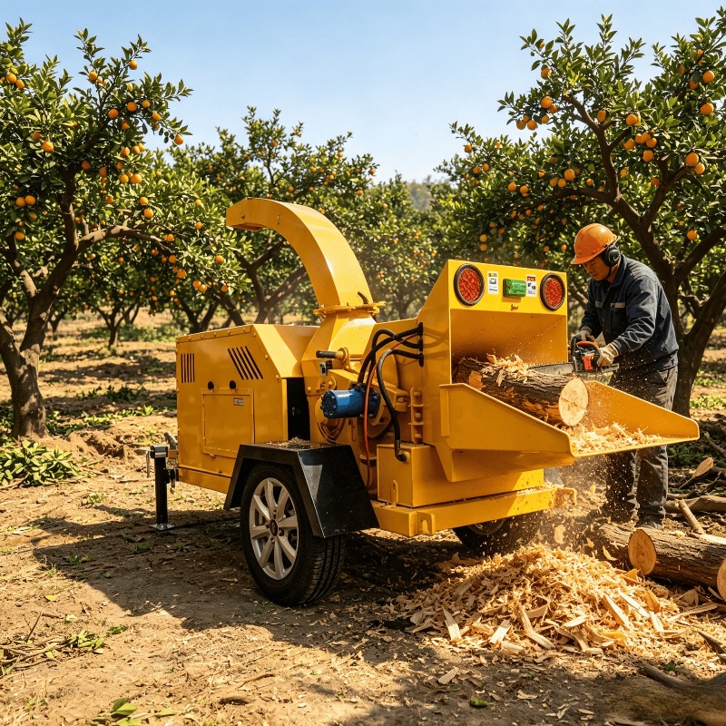 1T/H Mini Wood Chipper Crusher - огляд і ціна Garden Branch Shredder Wood Chipper