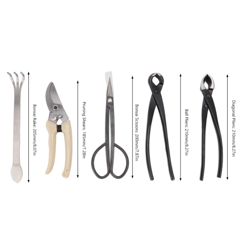 5Pcs Bonsai Tool Set Kit Carbo - огляд і ціна Bonsai Tool Set Stainless Carbon Steel