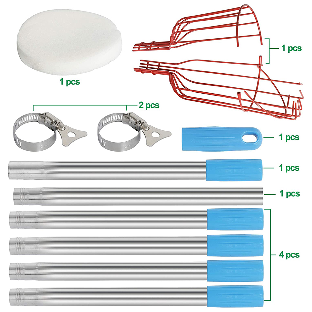 Reach Extension Long Pole Tele - огляд і ціна Fruit Picker Basket Telescopic Pole
