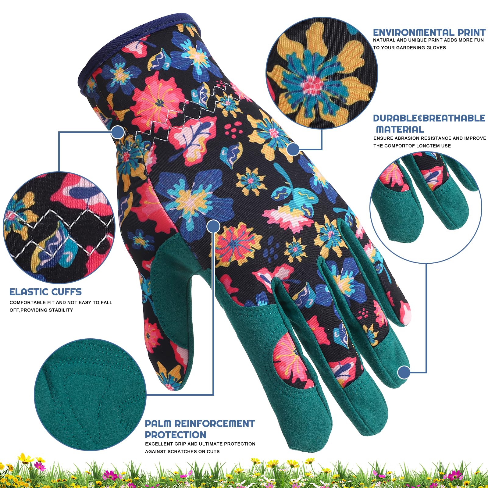 2 Pairs Gardening Gloves Thorn - огляд і ціна Gardening Gloves Thorn Proof Leather