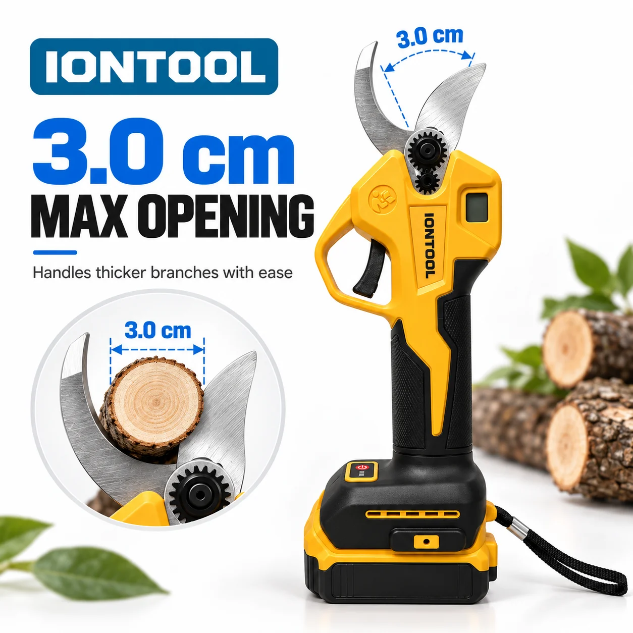 IONTOOL Cordless Electric Prun - огляд і ціна Cordless Electric Pruning Shears 30Mm