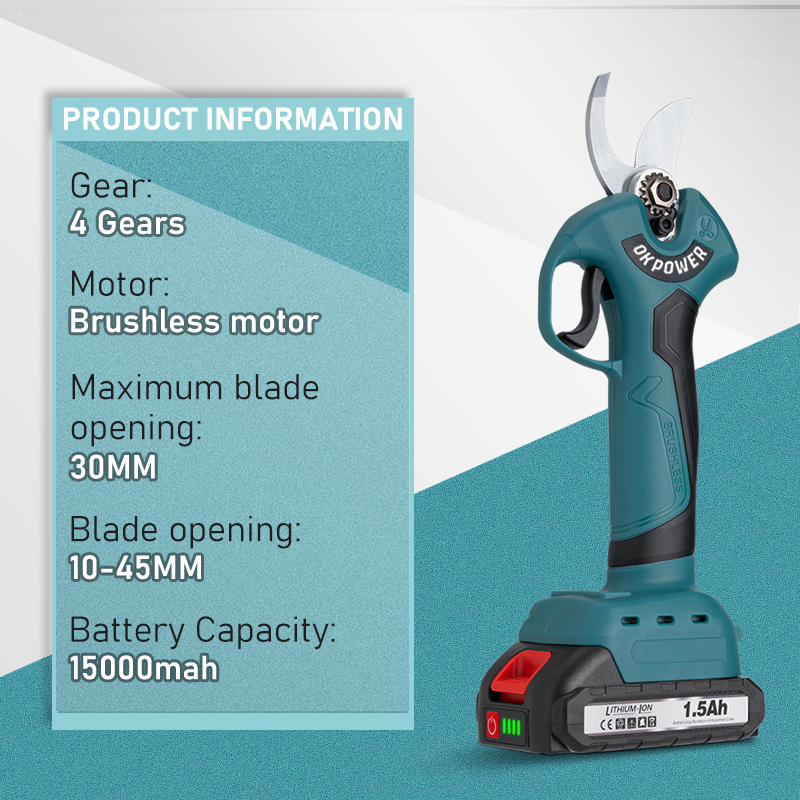 Brushless Electric Pruner Shea - огляд і ціна Cordless Electric Pruning Shears 30Mm