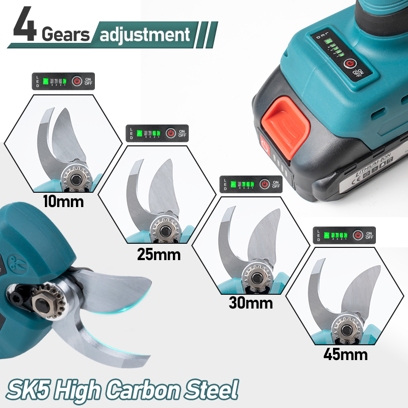 Brushless Electric Pruner Shea - огляд і ціна Cordless Electric Pruning Shears 30Mm