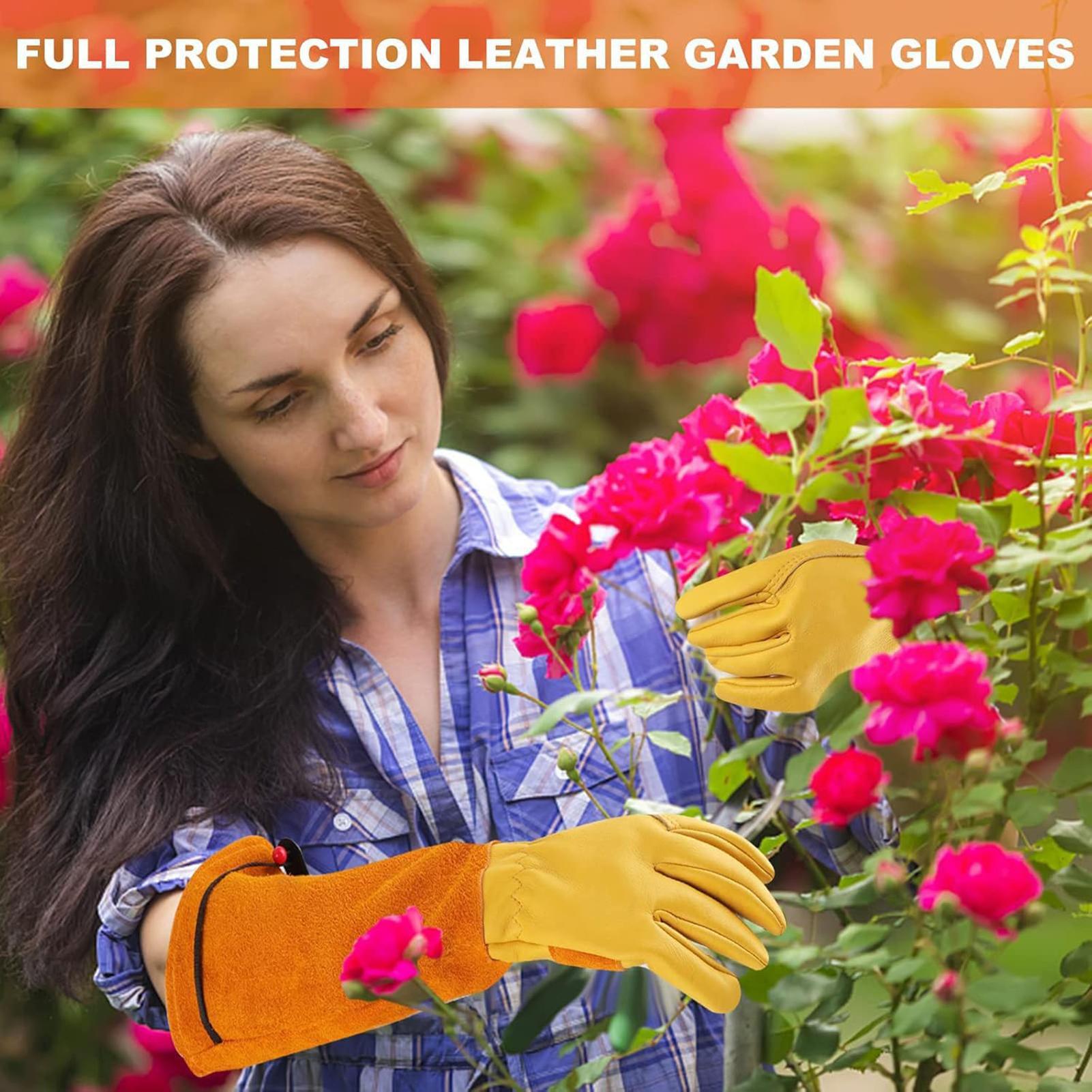 Garden Gloves Leather Breathab - огляд і ціна Gardening Gloves Thorn Proof Leather