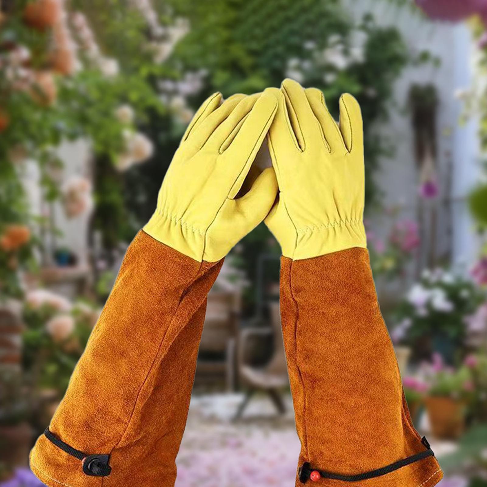 Garden Gloves Leather Breathab - огляд і ціна Gardening Gloves Thorn Proof Leather